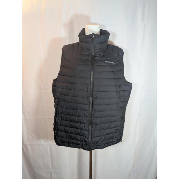 Columbia Black Puffer Vest Men's Small Excellent Used Condition - Picture 1 of 8
